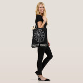Minimalistische Plant Moeder Monstera Blad Tote Bag (Op model)