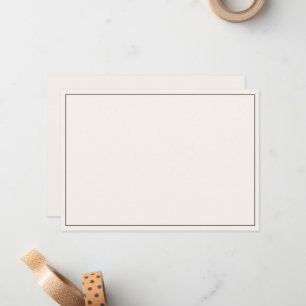 Minimalistische platte rand notitiekaartje