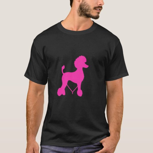 Minimalistische poedel t-shirt (Voorkant)