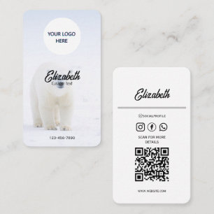 Minimalistische Polar Beer Visitekaartjes –