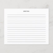 Minimalistische pompoen, eenvoudige Kaart in de ke (Achterkant)