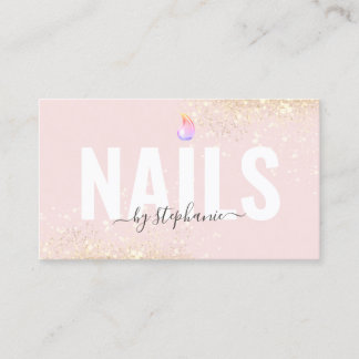 Minimalistische Poolse Nagel Schoonheidssalon QR C Contactkaartje