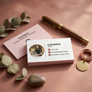 Minimalistische Pootafdruk Huisdier Oppas Foto  Visitekaartje