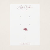 Minimalistische Poppy Double Studs Sieraden Displa Visitekaartje (Voorkant)