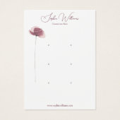 Minimalistische Poppy Triple Studs Sieraden Displa Visitekaartje (Voorkant)