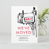 Minimalistische postbus Nieuw startpunt dat we heb Kaart (Staand voorkant)