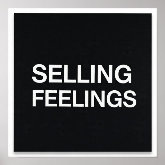Minimalistische Poster Donkere Humor Tech - Verkoo (Voorkant)