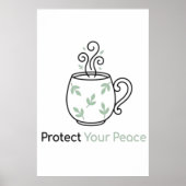 Minimalistische Poster 'Protect Your Peace' (Voorkant)