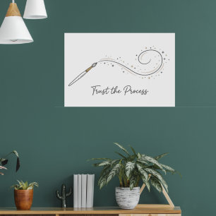 Minimalistische Poster 'Vertrouw Op Het Proces'