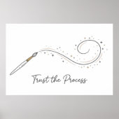 Minimalistische Poster 'Vertrouw Op Het Proces' (Voorkant)