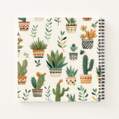 Minimalistische Potted Planten gepersonaliseerd Notitieboek (Achterkant)