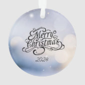 Minimalistische Prettig Kerst  Ornament (achterkant)