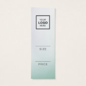 Minimalistische prijs Hang Label Kaart (Achterkant)