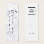 Minimalistische prijs Hang Label Kaart (Voorkant /achterkant)