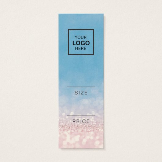 Minimalistische prijs Hang Label Kaart (Achterkant)