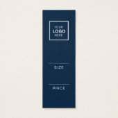 Minimalistische prijs Hang Label Kaart (Achterkant)