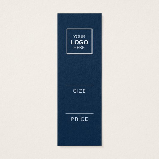 Minimalistische prijs Hang Label Kaart (Achterkant)