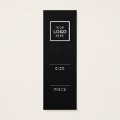 Minimalistische prijs Hang Label Kaart (Achterkant)