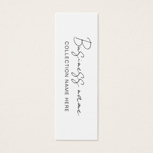 Minimalistische prijs Hang Label Kaart (Voorkant)