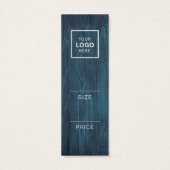 Minimalistische prijs Hang Label Kaart (Achterkant)