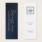 Minimalistische prijs Hang Label Kaart (Voorkant /achterkant)