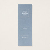 Minimalistische prijs Hang Label Kaart (Achterkant)