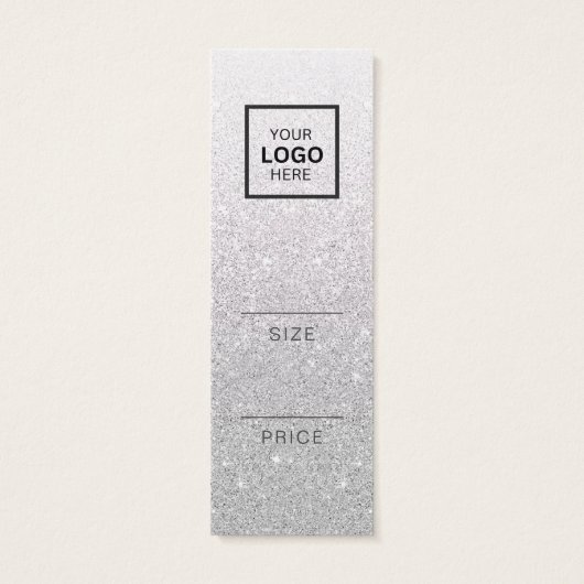 Minimalistische prijs Hang Label Kaart (Achterkant)