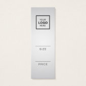 Minimalistische prijs Hang Label Kaart (Achterkant)