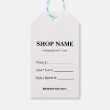 Minimalistische Prijskaart voor Detailhandelsprodu