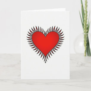 Minimalistische Prikkelige Hartkaart Kaart