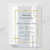 Minimalistische Primera Communie Schattigee Eerste Kaart (Voorkant)