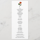 Minimalistische Primrose Wedding Programma Programmakaart (Voorkant)