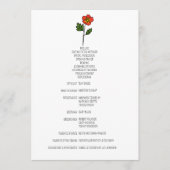 Minimalistische Primrose Wedding Programma Programmakaart (Voorkant)