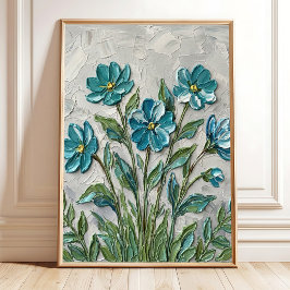 Minimalistische Primula Muurkunst Canvasprint Poster