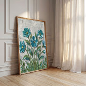 Minimalistische Primula Muurkunst Canvasprint Poster