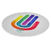 Minimalistische Prism Hamsa Art Challah Snijplank (Hoek)