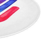 Minimalistische Prism Hamsa Art Challah Snijplank (Hoek)