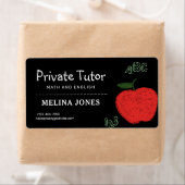 Minimalistische privéleraar en docenten etiket (Insitu)