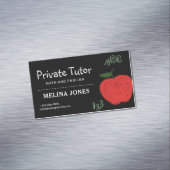 Minimalistische privéleraar en docenten magnetisch visitekaartje (Voorbeeld)