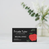 Minimalistische privéleraar en docenten visitekaartje (Staand voorkant)