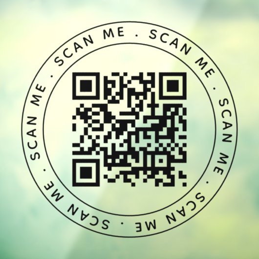 Minimalistische Professional Business Logo QR-code Raamsticker (Vel 3)