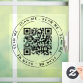 Minimalistische Professional Business Logo QR-code Raamsticker (Huis)