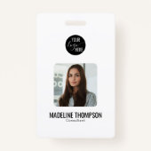 Minimalistische Professional Logo Company ID-badge Badge (Voorkant)
