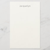 Minimalistische Professional Plain Elegant Moderne Briefpapier (Voorkant)