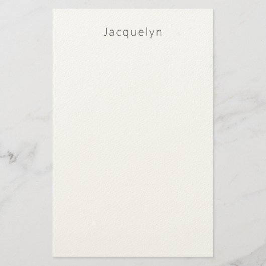 Minimalistische Professional Plain Elegant Moderne Briefpapier (Voorkant)