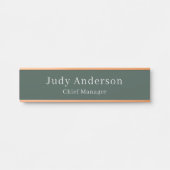 Minimalistische Professional Plain Modern Elegant Deurbordje (Voorkant)