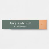 Minimalistische Professional Plain Modern Elegant Deurbordje (Voorkant)