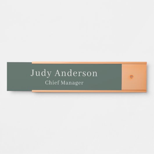 Minimalistische Professional Plain Modern Elegant Deurbordje (Voorkant)