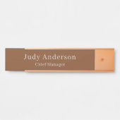 Minimalistische Professional Plain Modern Elegant Deurbordje (Voorkant)