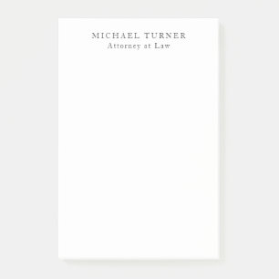 Minimalistische professionele advocaat bij de wet post-it® notes